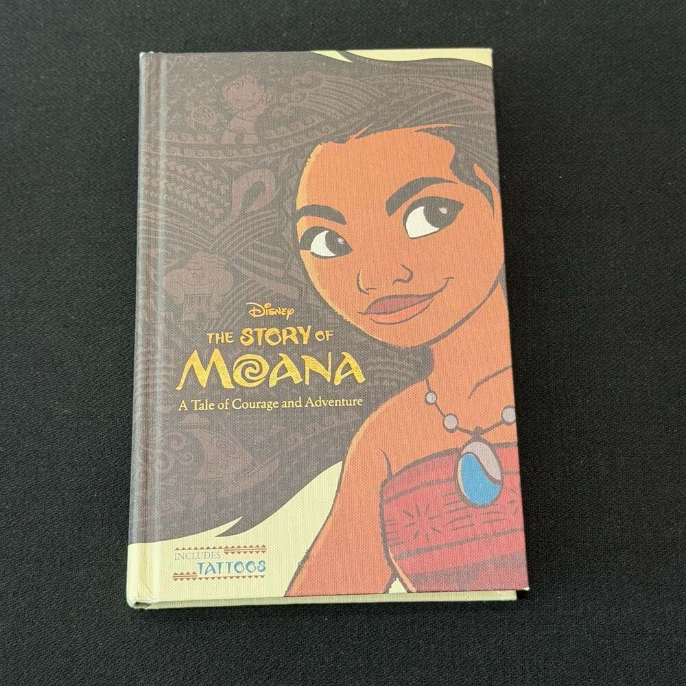 The Story of Moana: A Tale of Courage & Adventure Hardcover Book with Tattoos